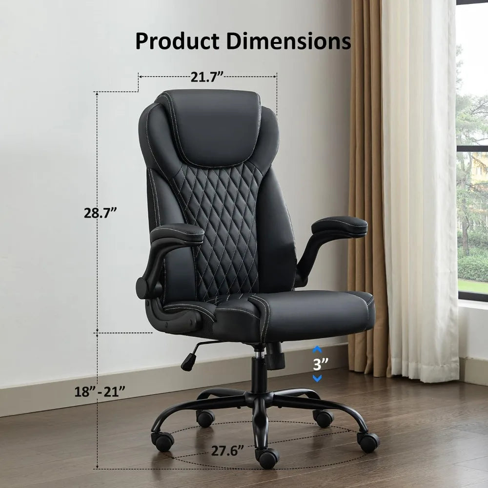 Ergonomic Executive Leather Office Chair
