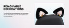 Cute Gaming Chair with Cat Ears and Massage