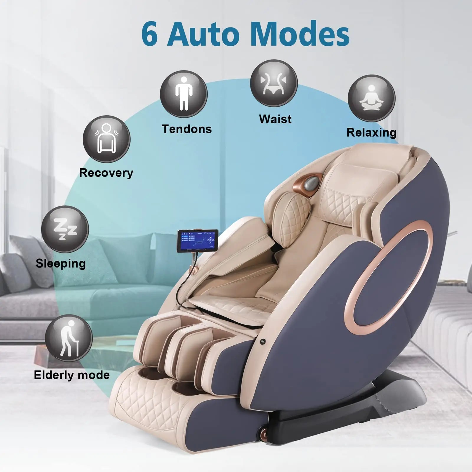 4D SL-Track Massager with App and Yoga Stretch
