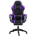 Ergonomic Gaming Chair with Footrest and Headrest