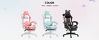 Cute Gaming Chair with Cat Ears and Massage
