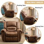 Manual Leather Recliner Single Sofa Chair