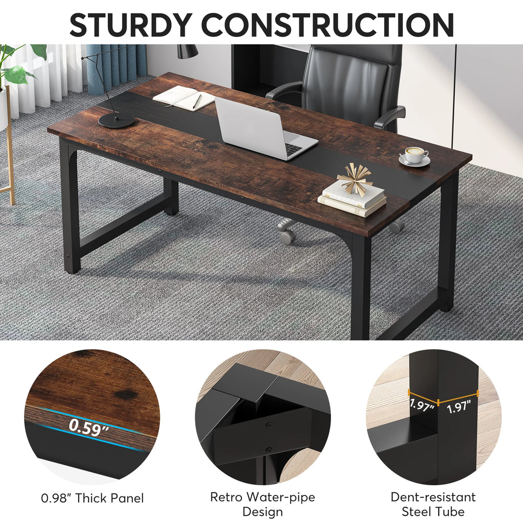 Large Modern Office Computer Writing Desk