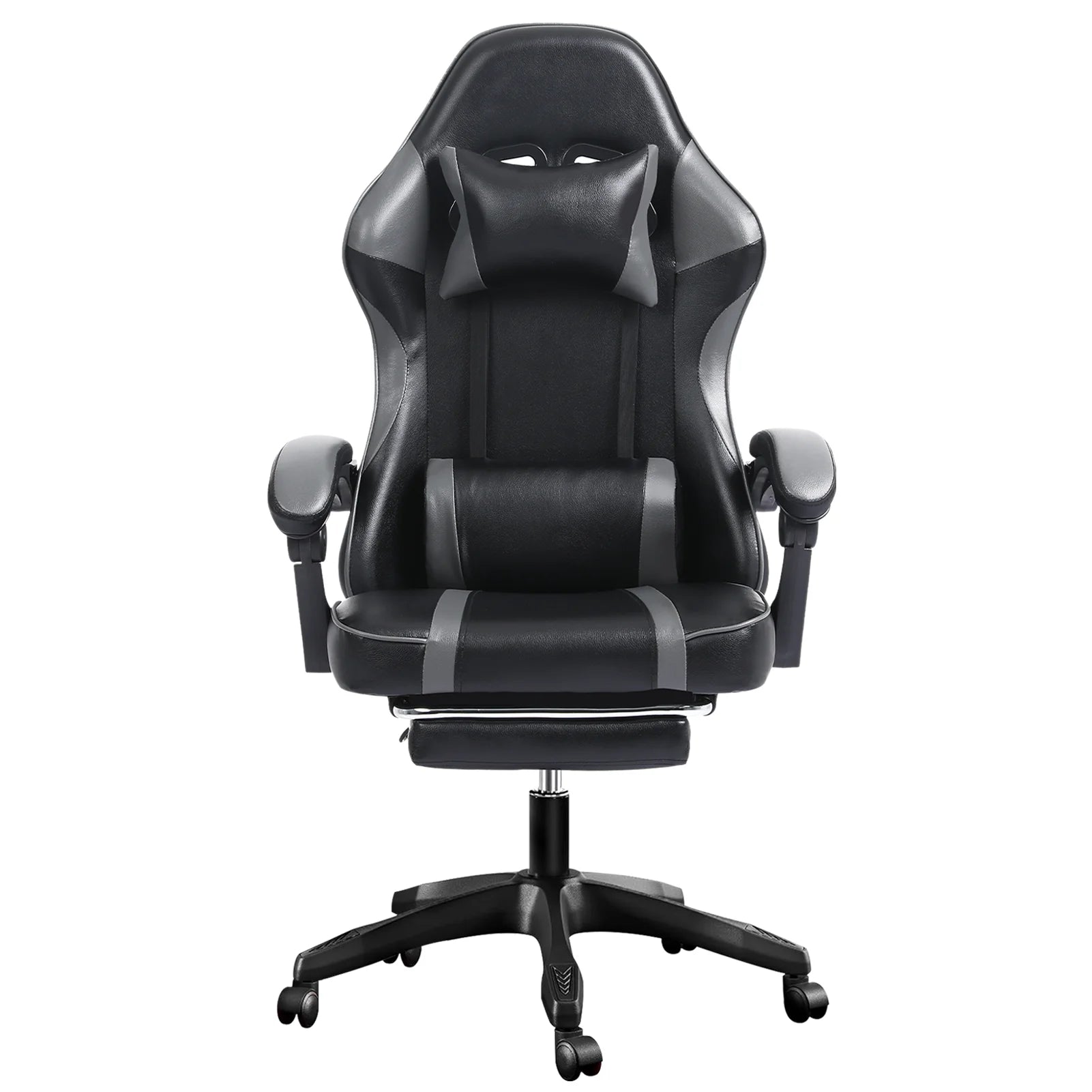 Ergonomic Gaming Chair with Footrest and Headrest