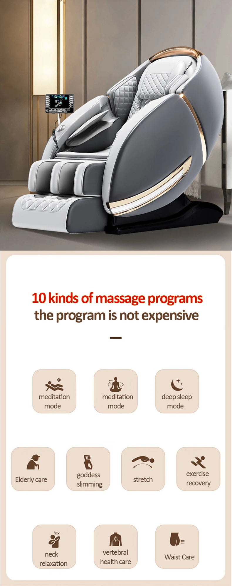 4D SL Airbag Zero Gravity Massage Chair
