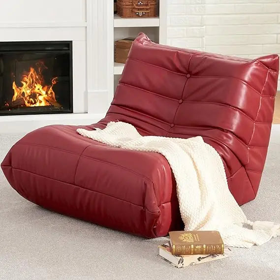Giant Memory Foam Leather Bean Bag Sofa