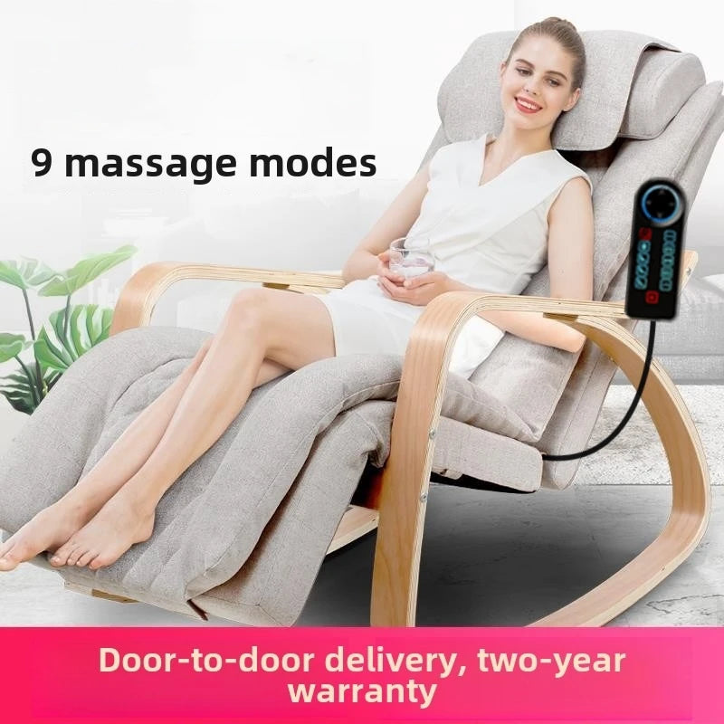 Ergonomic Rocker Recliner with Massage and Heat