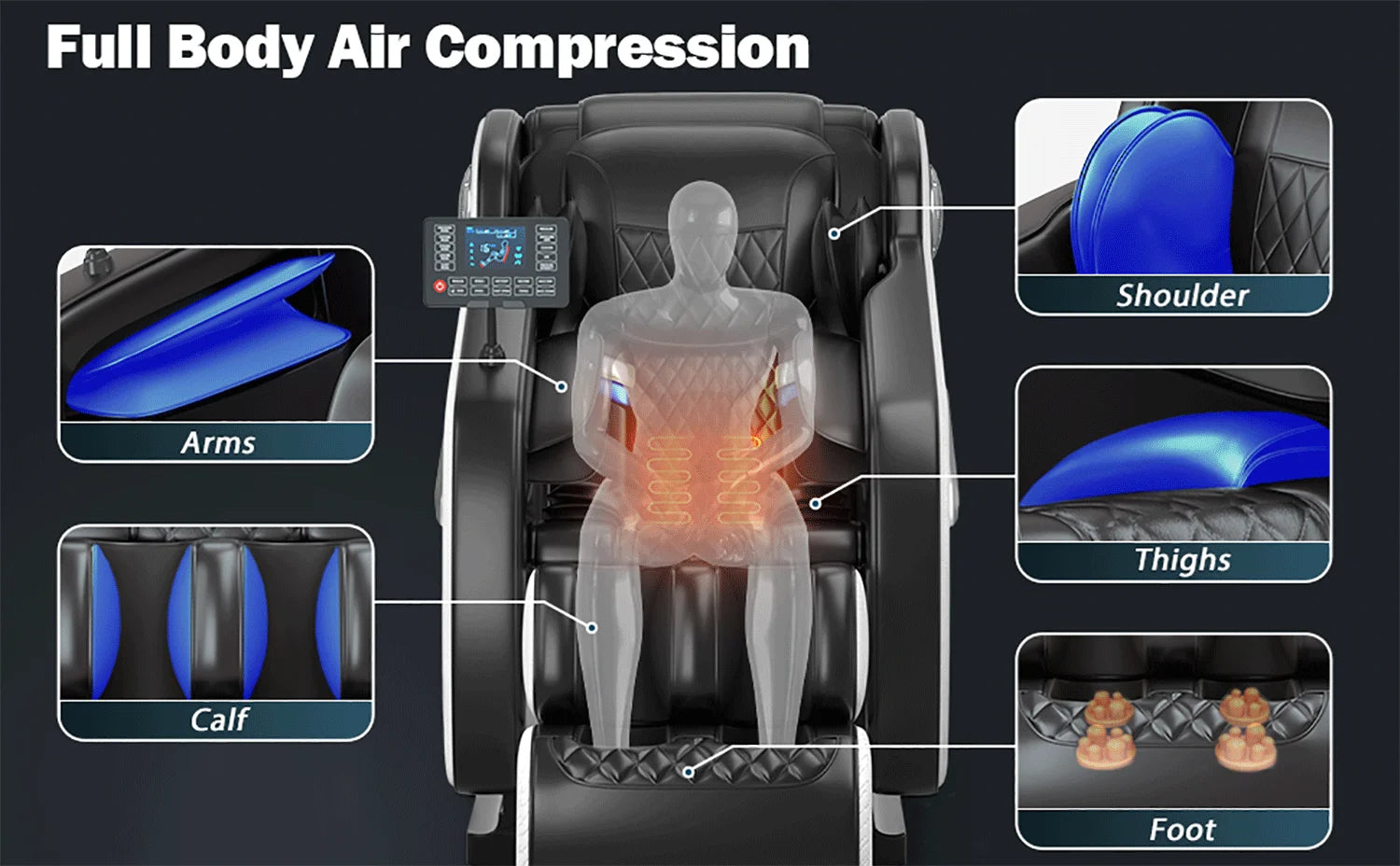 4D Zero Gravity Shiatsu Massage Chair
