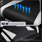 Ergonomic Gaming Chair with Massage and Footrest