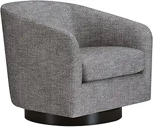 Forest Green Velvet Swivel Barrel Chair
