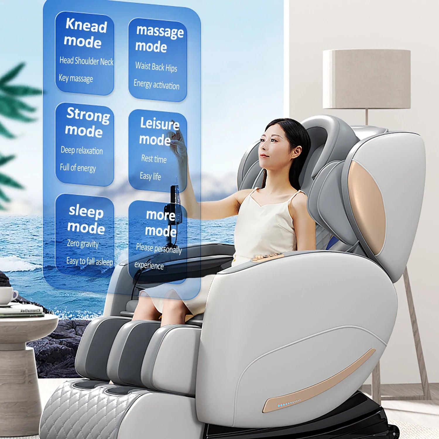 Zero Gravity Massage Chair with Heating and Bluetooth