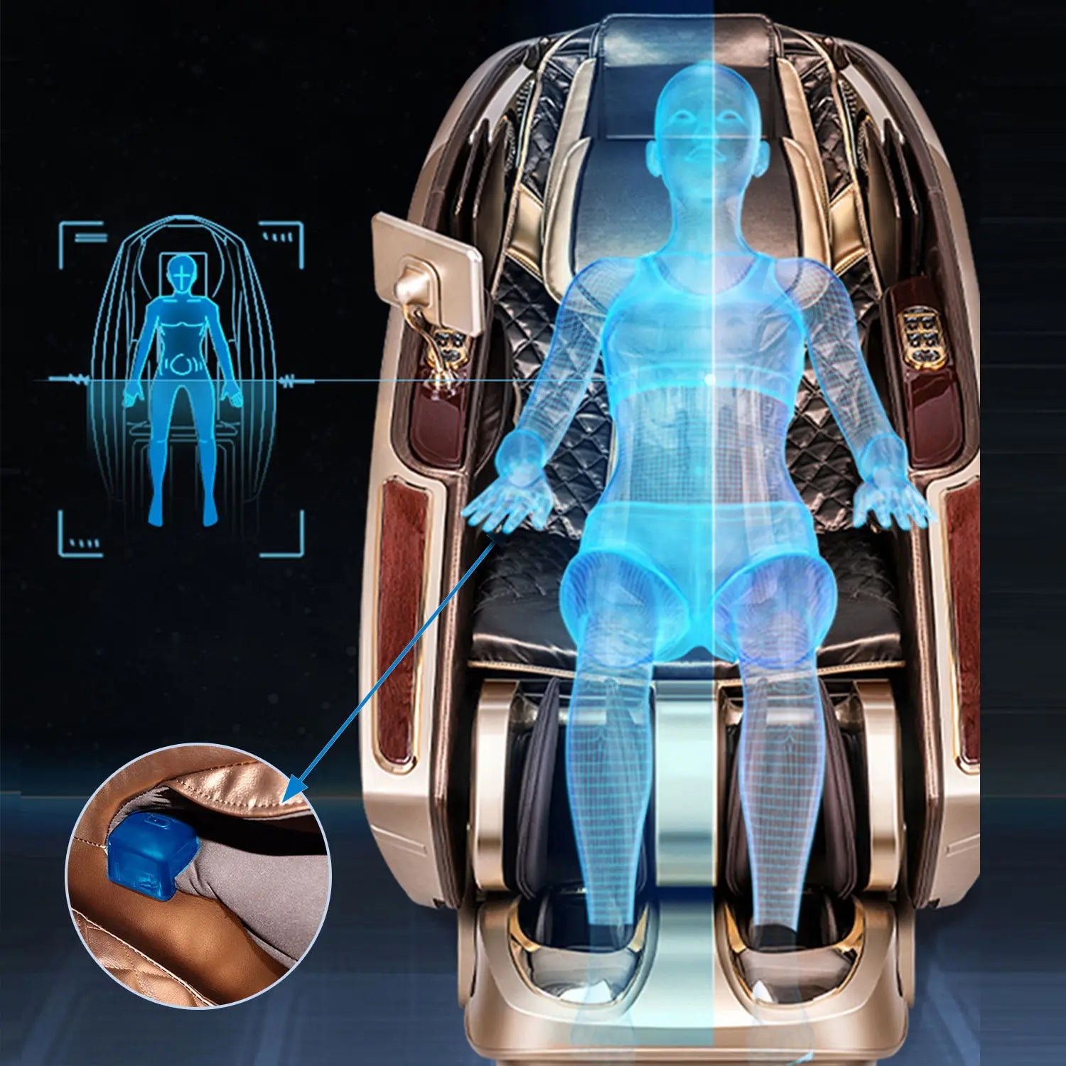 Luxury 4D SL-Track Zero Gravity Massager
