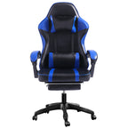 Ergonomic Gaming Chair with Footrest and Headrest