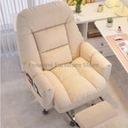 Comfy Fabric Ergonomic Swivel Recliner Chair