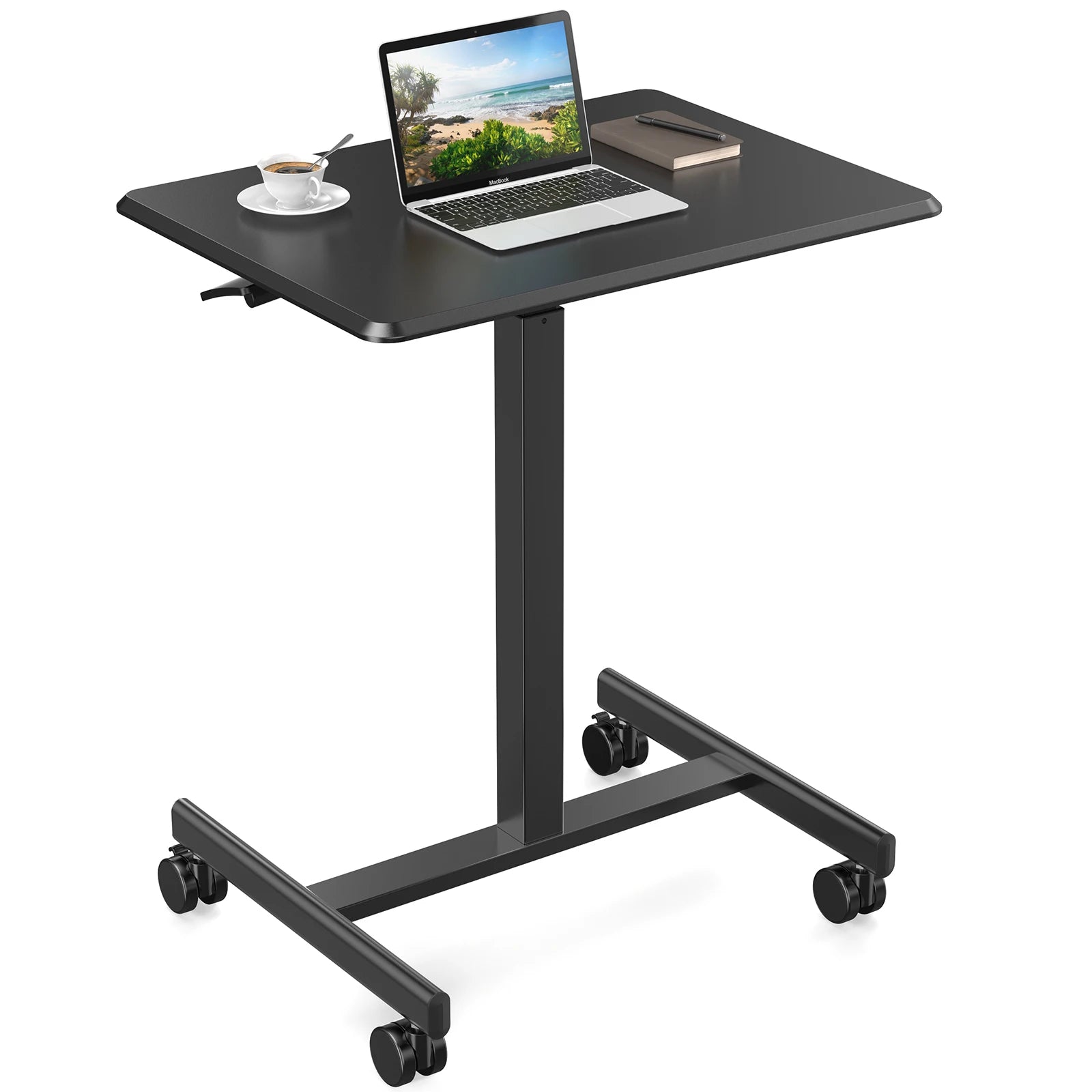 Portable Laptop Computer Desk with Lockable Wheels