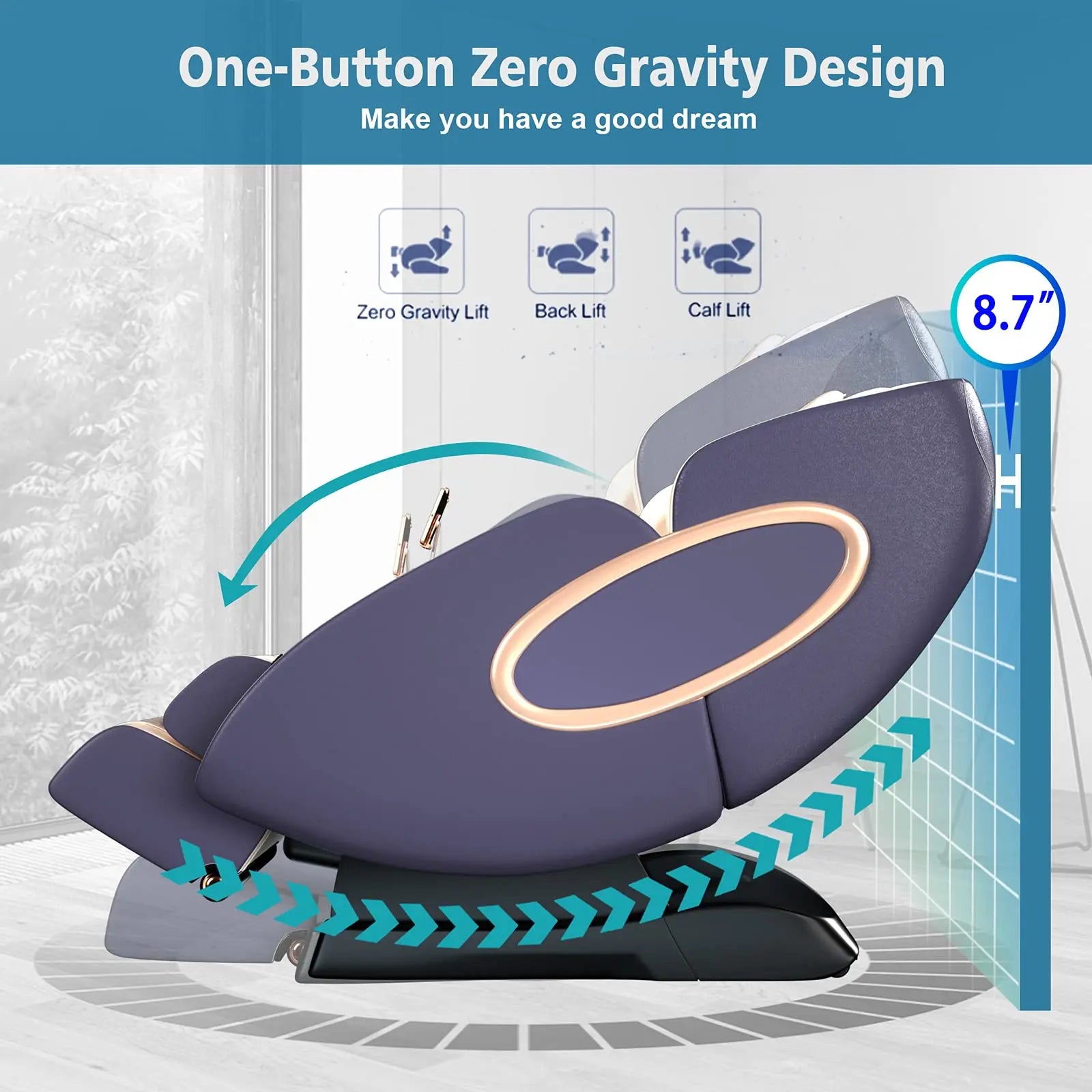 4D SL-Track Massager with App and Yoga Stretch