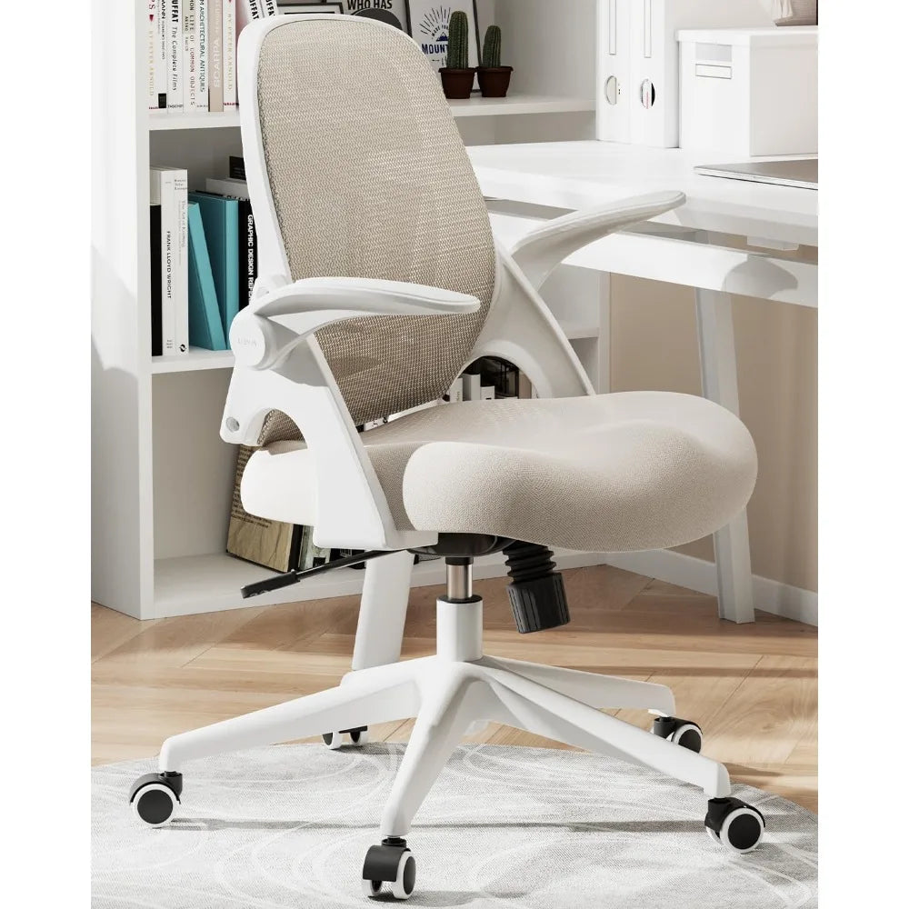 Mesh Office Chair with Flip-Up Armrests
