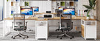 63-Inch Computer Desk with Bottom Storage Shelf
