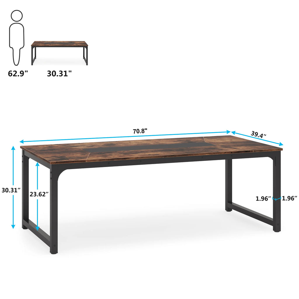 70-Inch Modern Executive Office Computer Desk