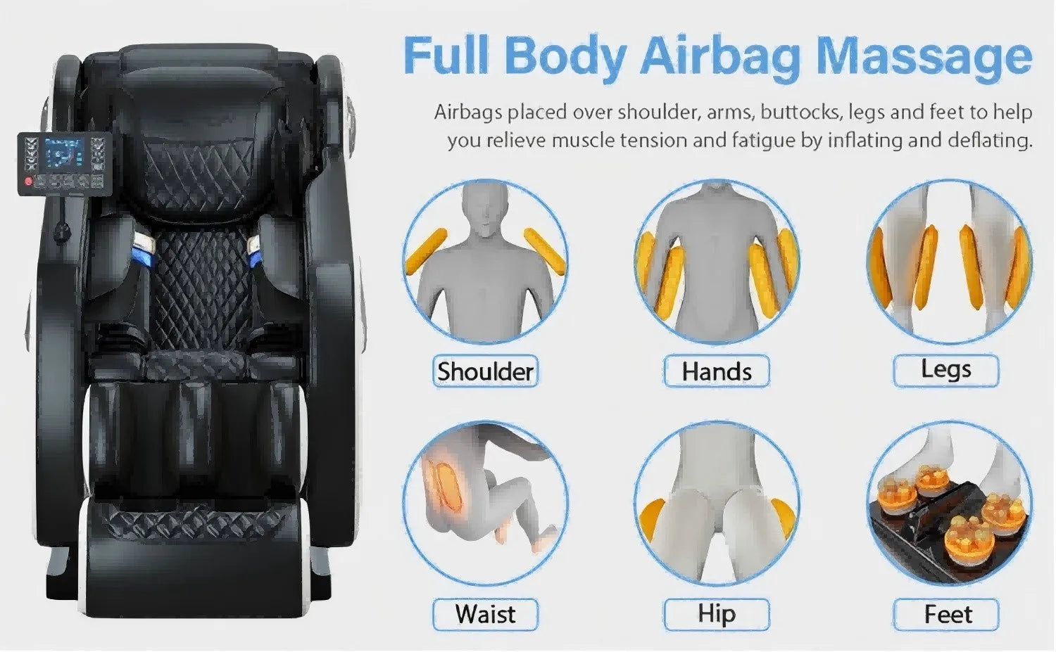 4D Zero Gravity Shiatsu Massage Chair