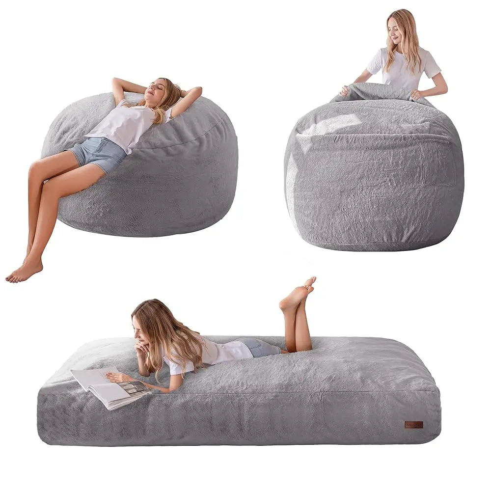 Giant Convertible Bean Bag Chair Bed