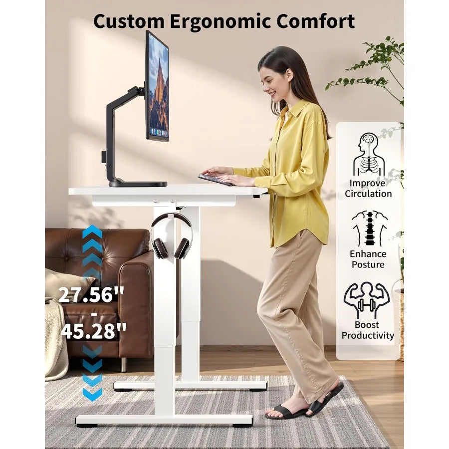 Small Electric Standing Desk for Home Office