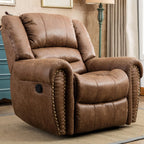 Manual Leather Recliner Single Sofa Chair
