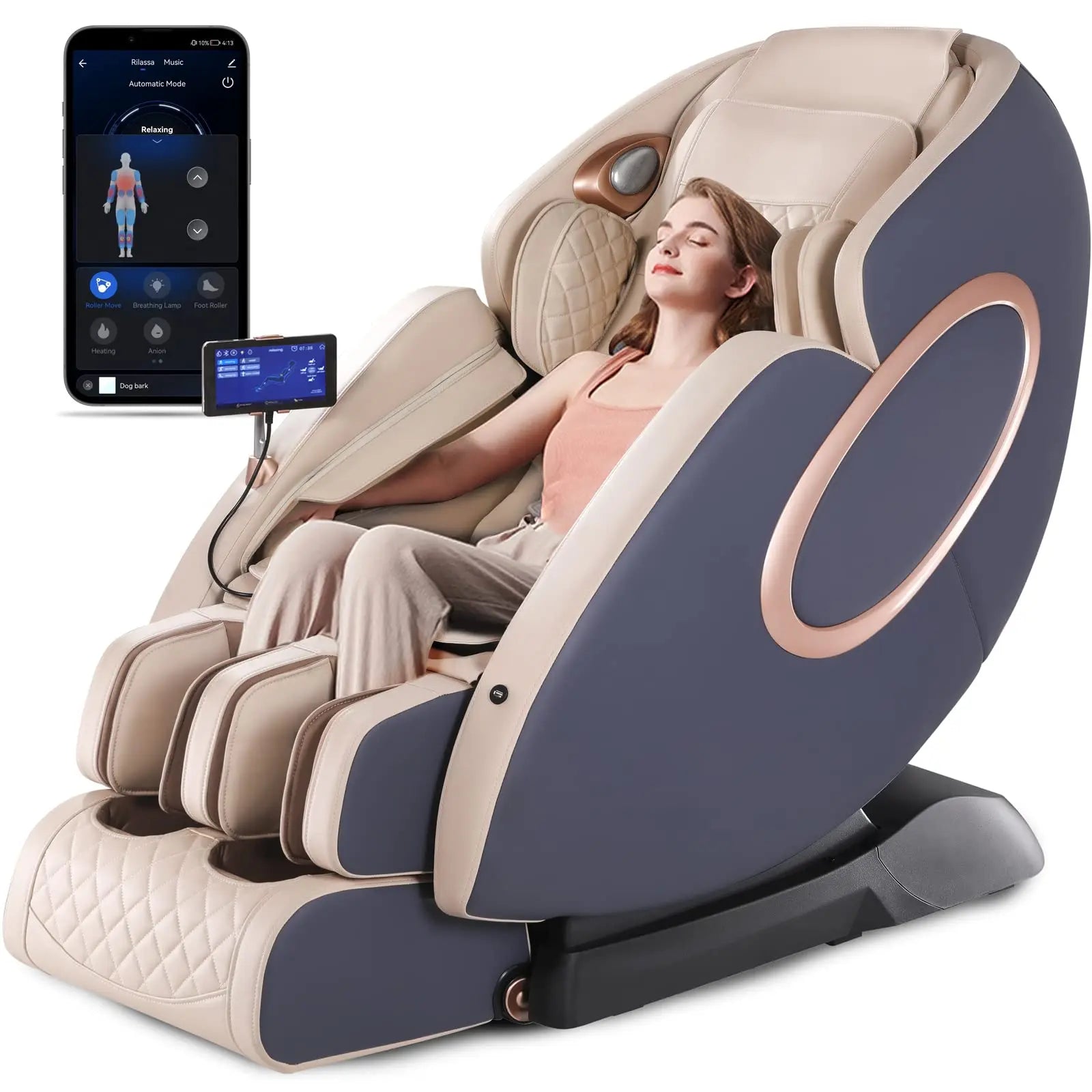 4D SL-Track Massager with App and Yoga Stretch