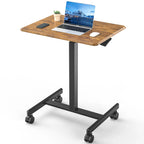 Portable Laptop Computer Desk with Lockable Wheels
