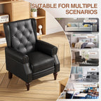 Mid Century Modern Tufted Leather Armchair