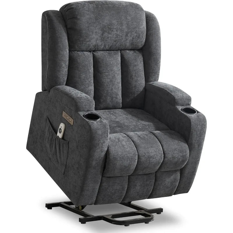 Electric Power Lift Recliner with Massage and Heat