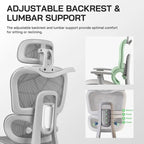 Mesh Ergonomic Office Chair with Footrest