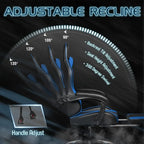 Ergonomic Gaming Chair with Footrest and Massage