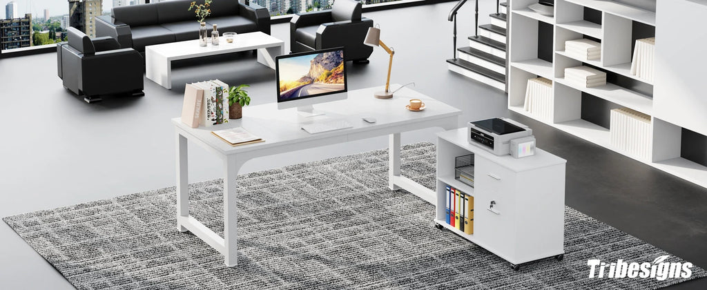 Large Modern Office Computer Writing Desk
