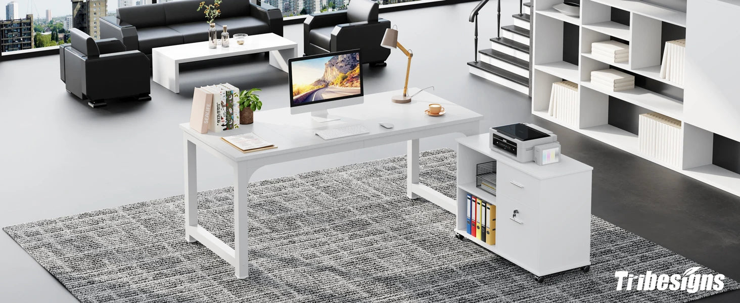 Large Modern Office Computer Writing Desk