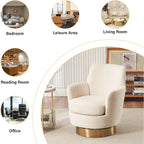 Modern Velvet Swivel Barrel Chair Set of 2