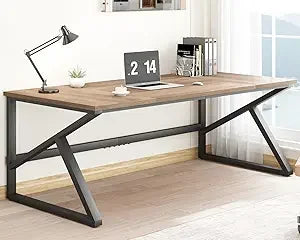 Modern Extra Long White Computer Desk