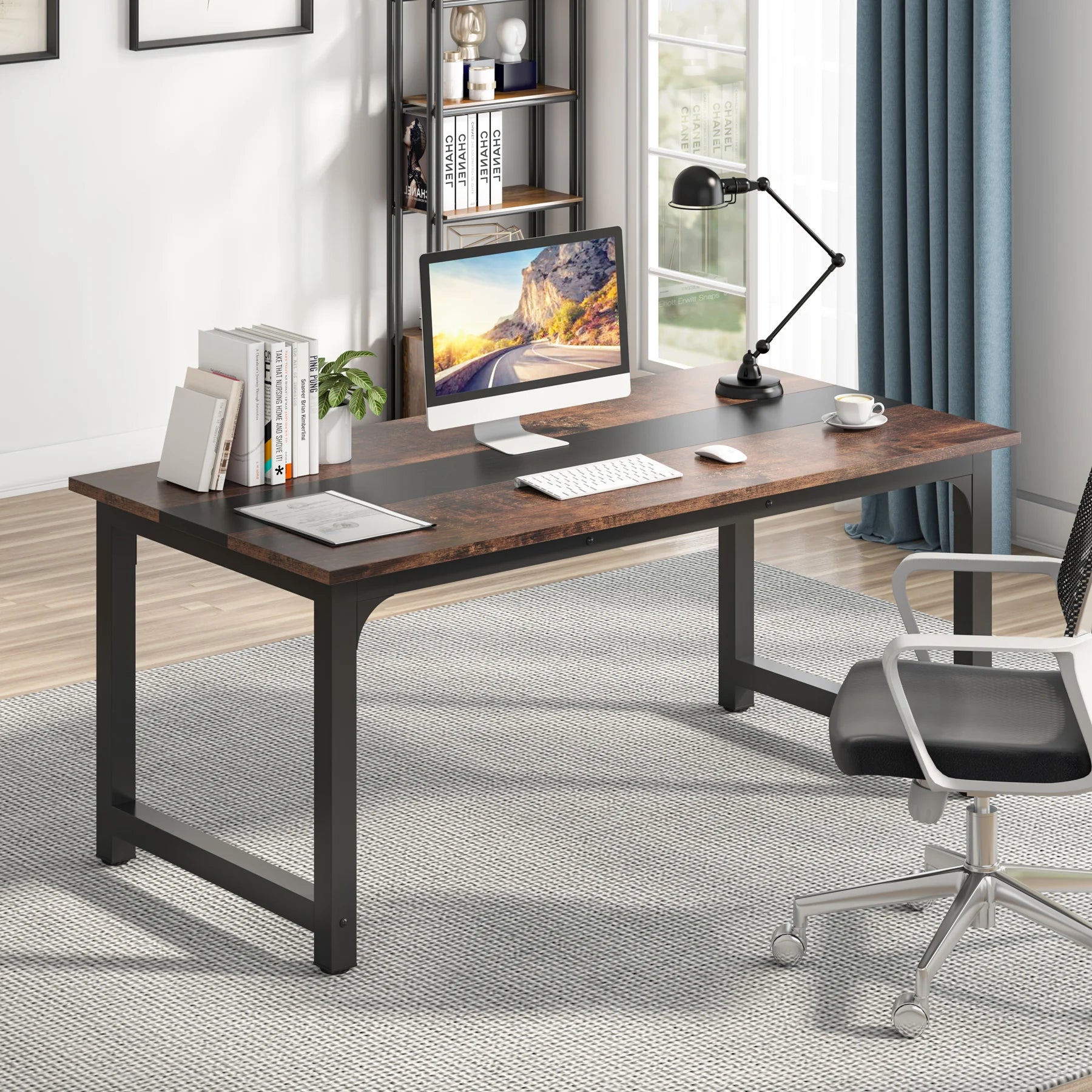 Large Modern Office Computer Writing Desk