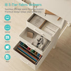 Home Office Desk with Drawers and Monitor Stand