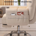 Comfy Fabric Ergonomic Swivel Recliner Chair