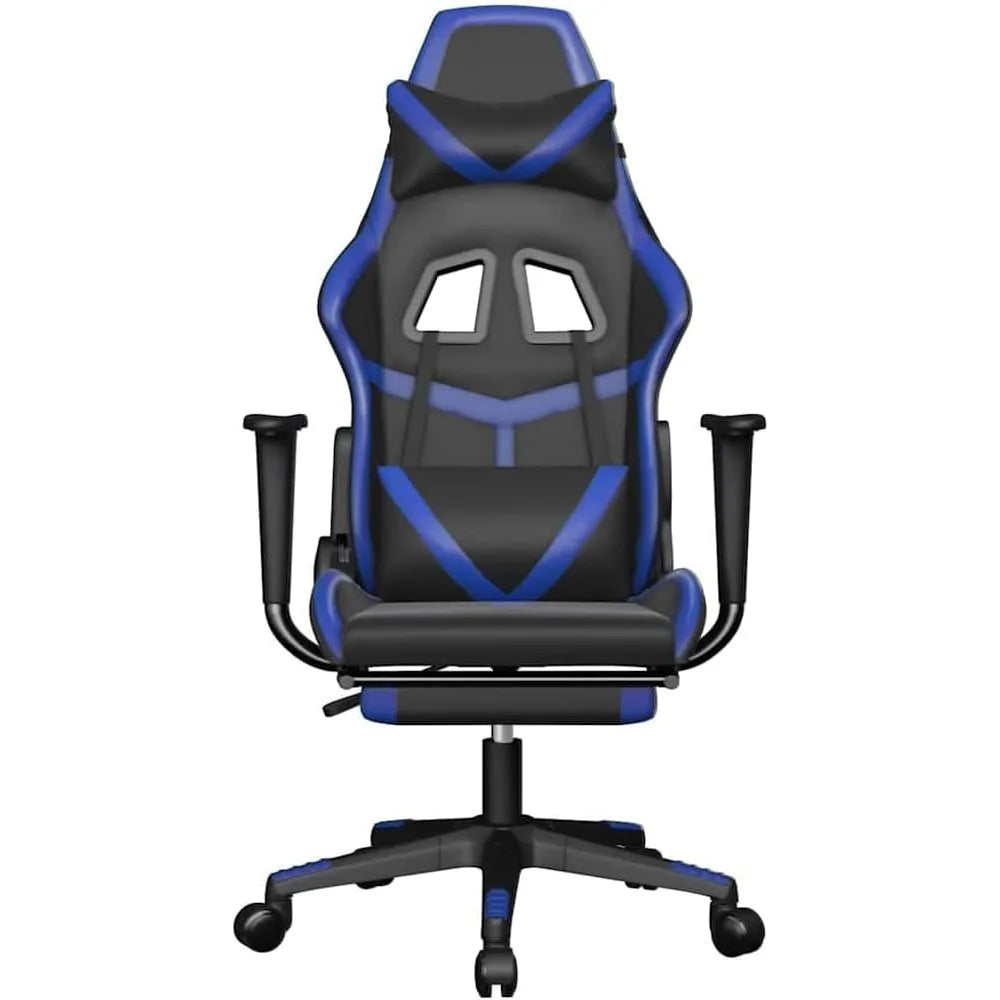 Adult Ergonomic Gaming Chair with Massage and Footrest