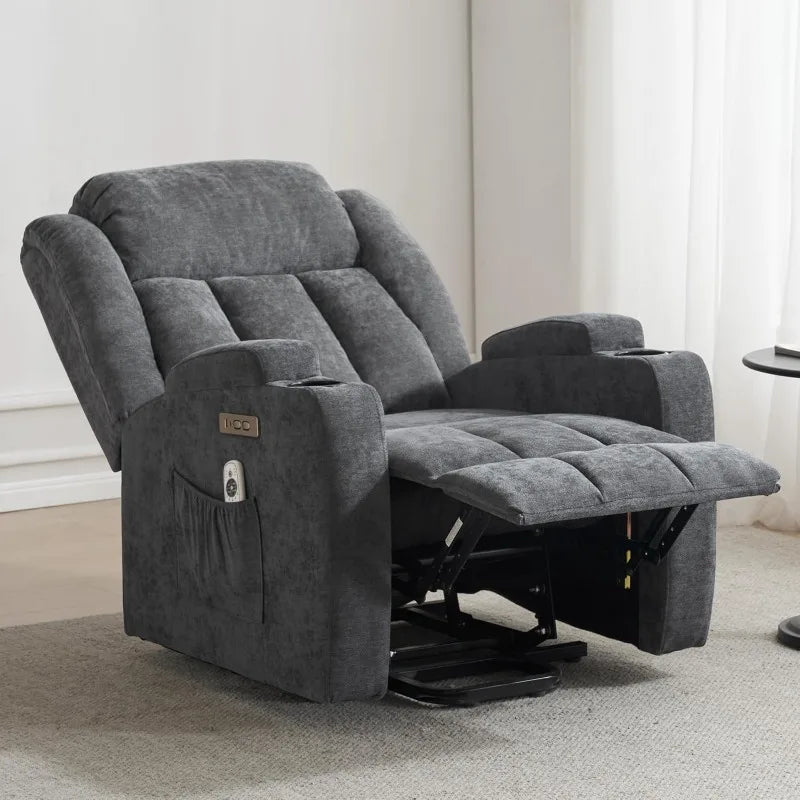 Electric Power Lift Recliner with Massage and Heat
