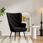 Medieval Modern High Back Velvet Armchair
